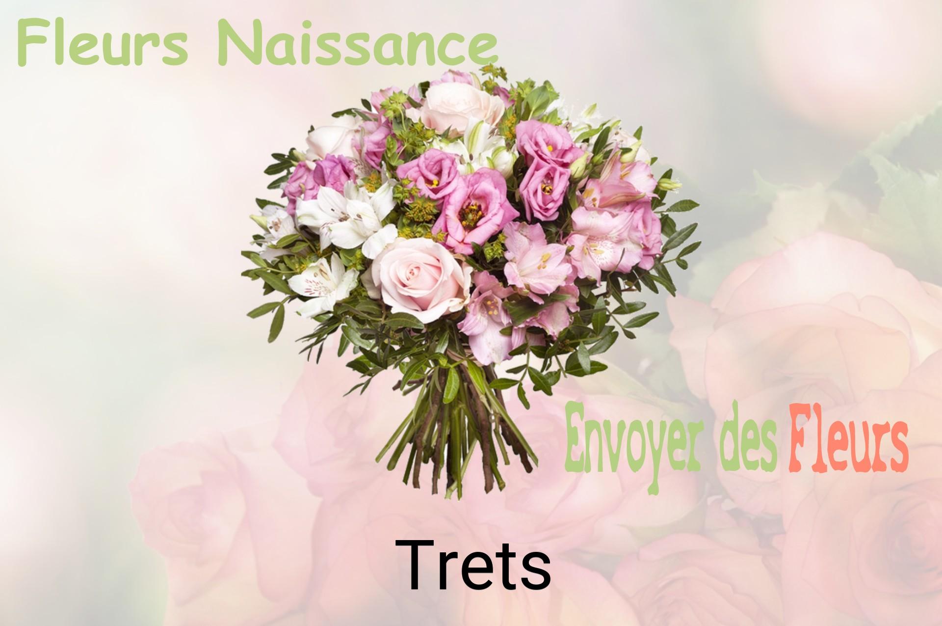 Bouquet de fleurs de naissance livré à Trets