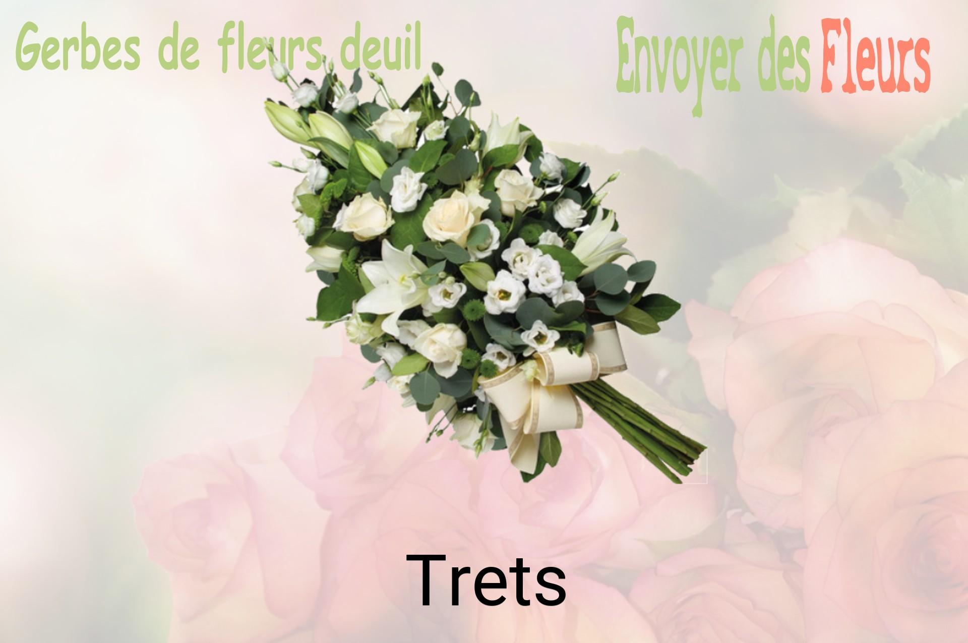 Gerbe de fleurs de deuil livrée à Trets